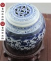 手繪海浪青花瓷花瓶 手繪海浪青花瓷花瓶